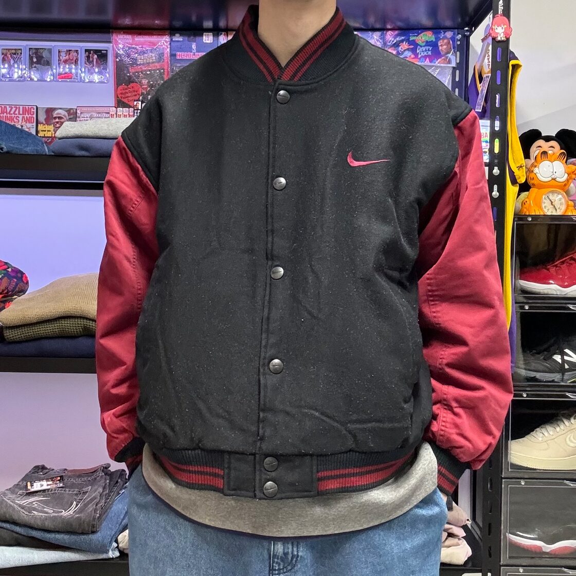 90s NIKE スタジャン 2トーン XLサイズ スウォッシュ | Pay ID