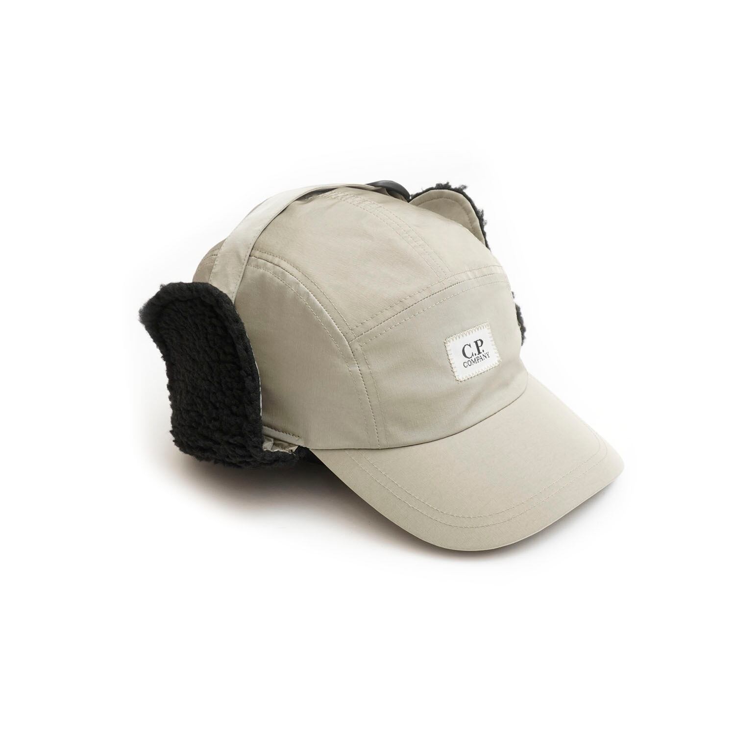 C.P. COMPANY CHROME-R EARFLAP CAP (SILVER SAGE) | SO SHOP & HOSTEL ...