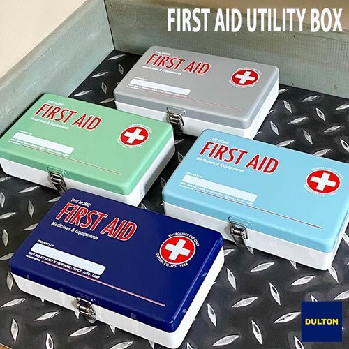 UTILITY BOX FIRST AID ユーティリティ ボックス ファースト エイド 全4色 スチールボックス 収納 救急箱 DULTON ダルトン