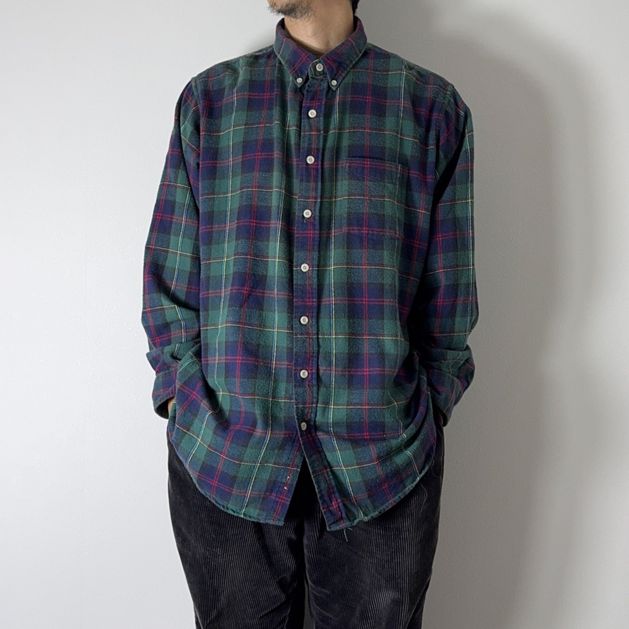 90s L.L.Bean flannel shirt ”made in USA" XL 古着 - 15