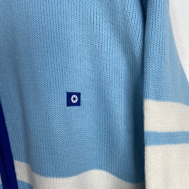 『送料無料』SOUTHPOLE ドライバーズニット　ニットジャケット　ボーダー　ブルー系