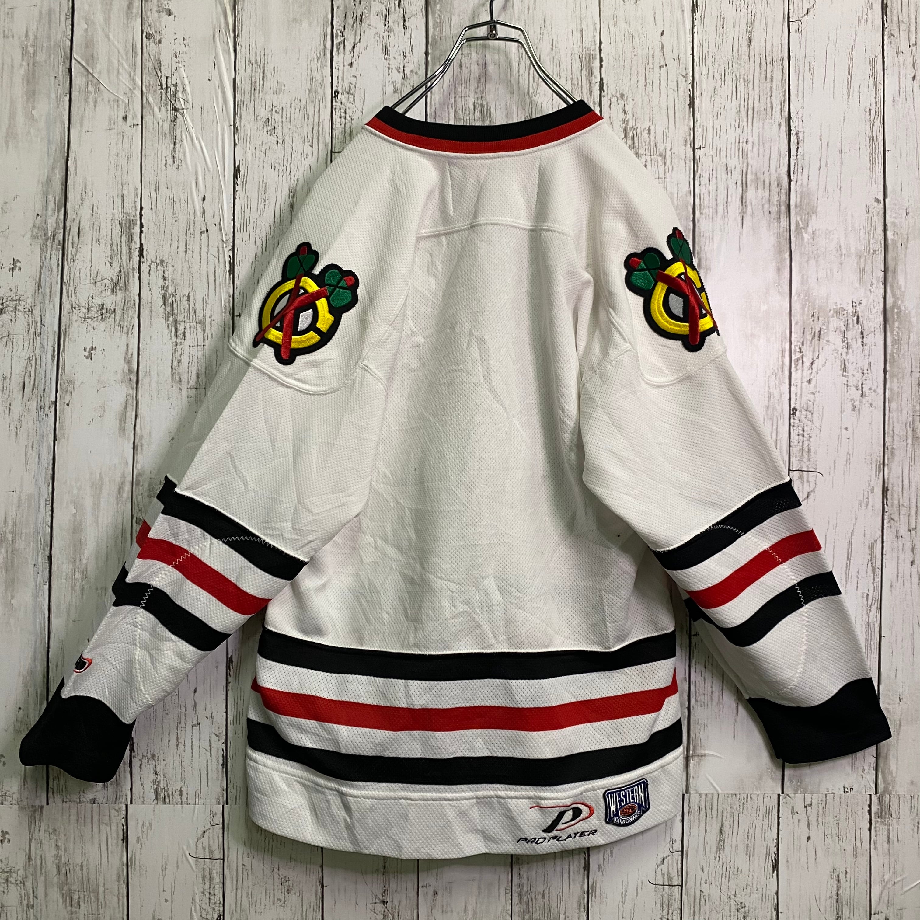 NHL シカゴ・ブラックホークス パーカー スウェット ゲームシャツ XL