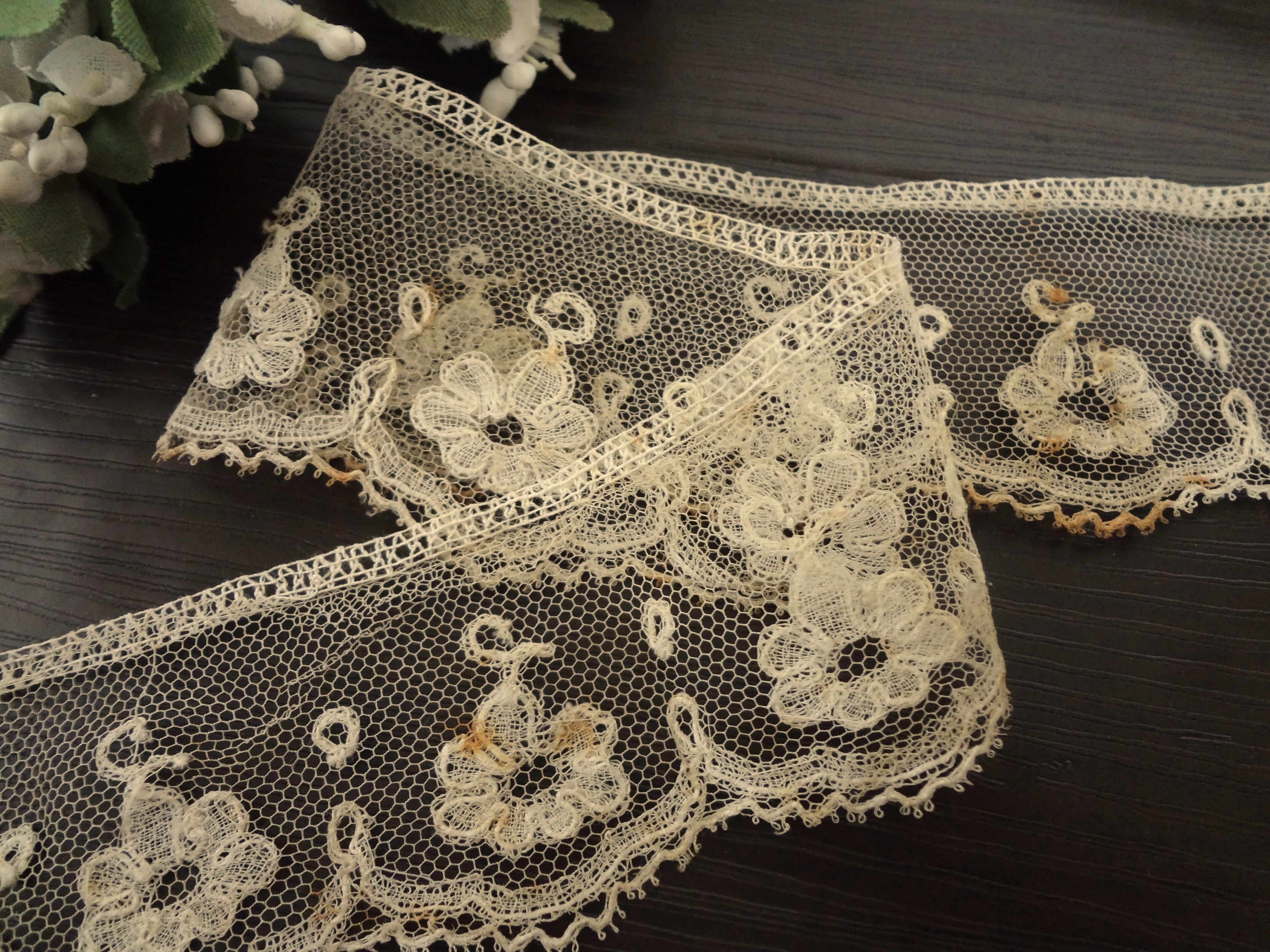 フランス　アンティーク　カットワークレース フランス アンティークカットワークレース（2.9m） | grenierplus