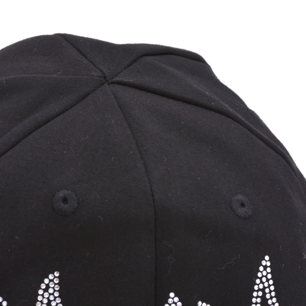 【Palm Angels】RHINESTONE BASEBALL CAP　BLACK/SILVER - 7