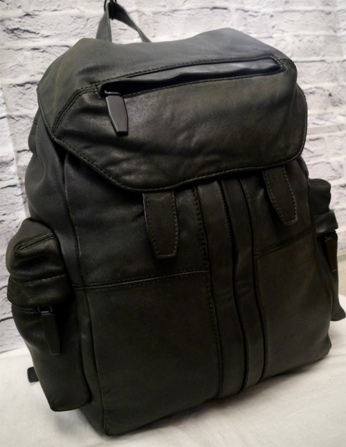 美品18万◆ALEXANDER WANG アレキサンダーワン A4対応 ユニセックス マルチ レザー バックパック リュック バッグ 黒◆ 希少なメンズライン