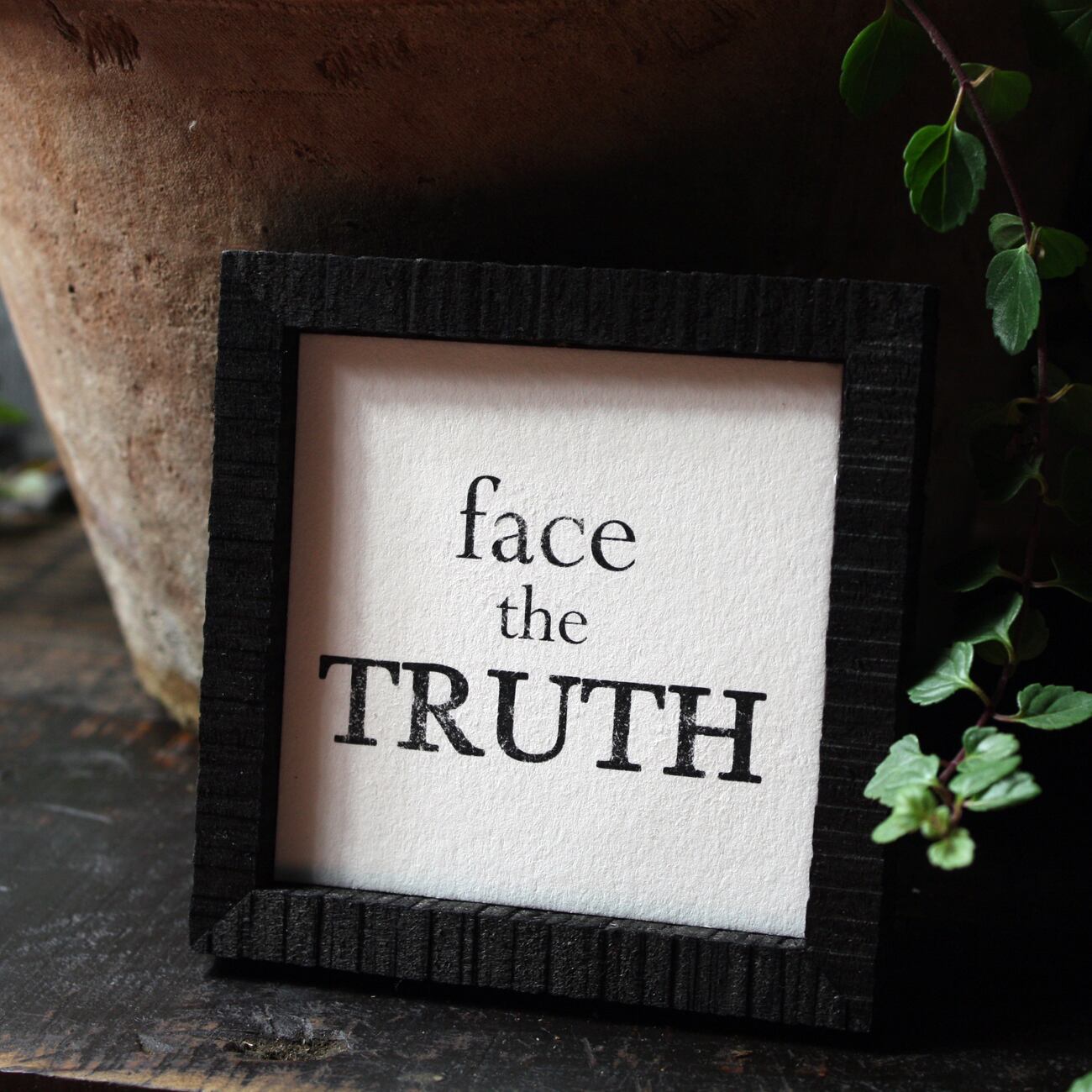 ミニアートパネル【真実と向き合って】