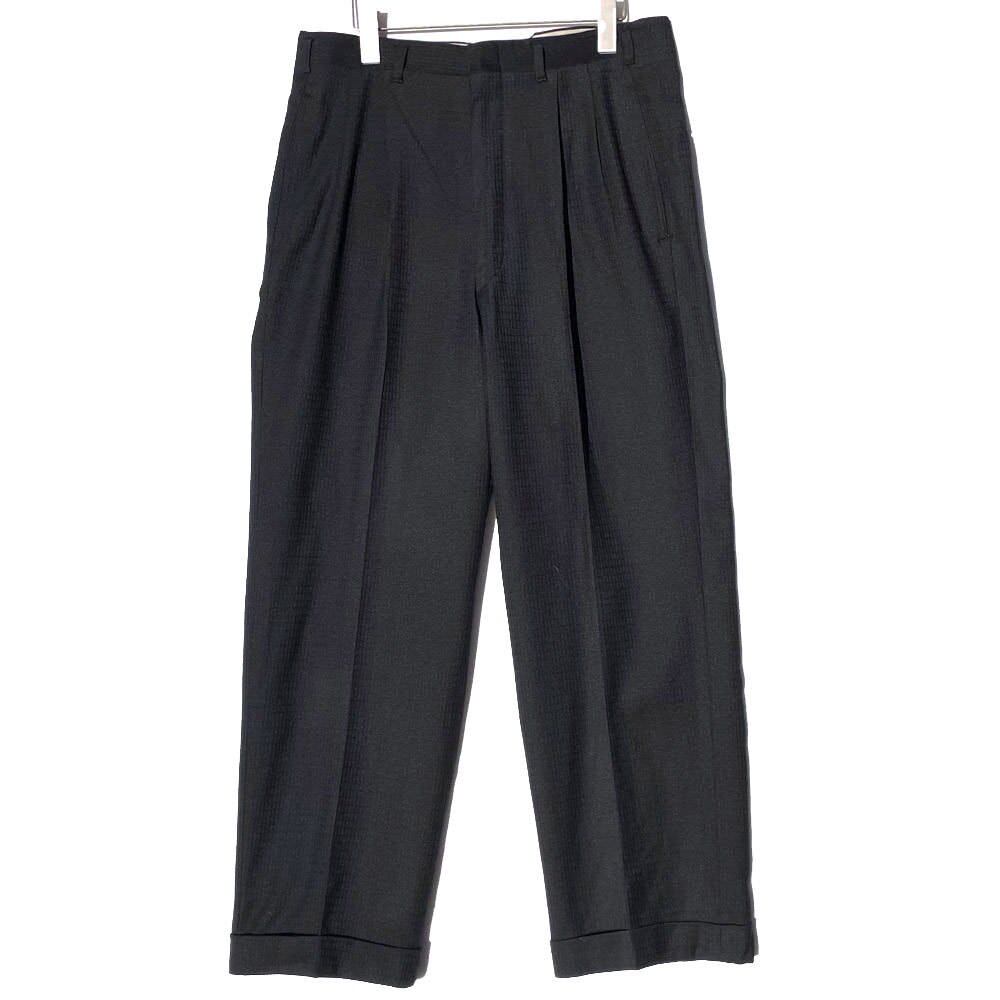 50s vintage talon wide 2tuck slacks BLK Vintage 50s Tuxedo Pants