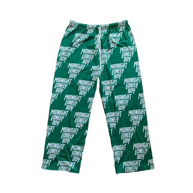 logo nylon room pants "GREEN"