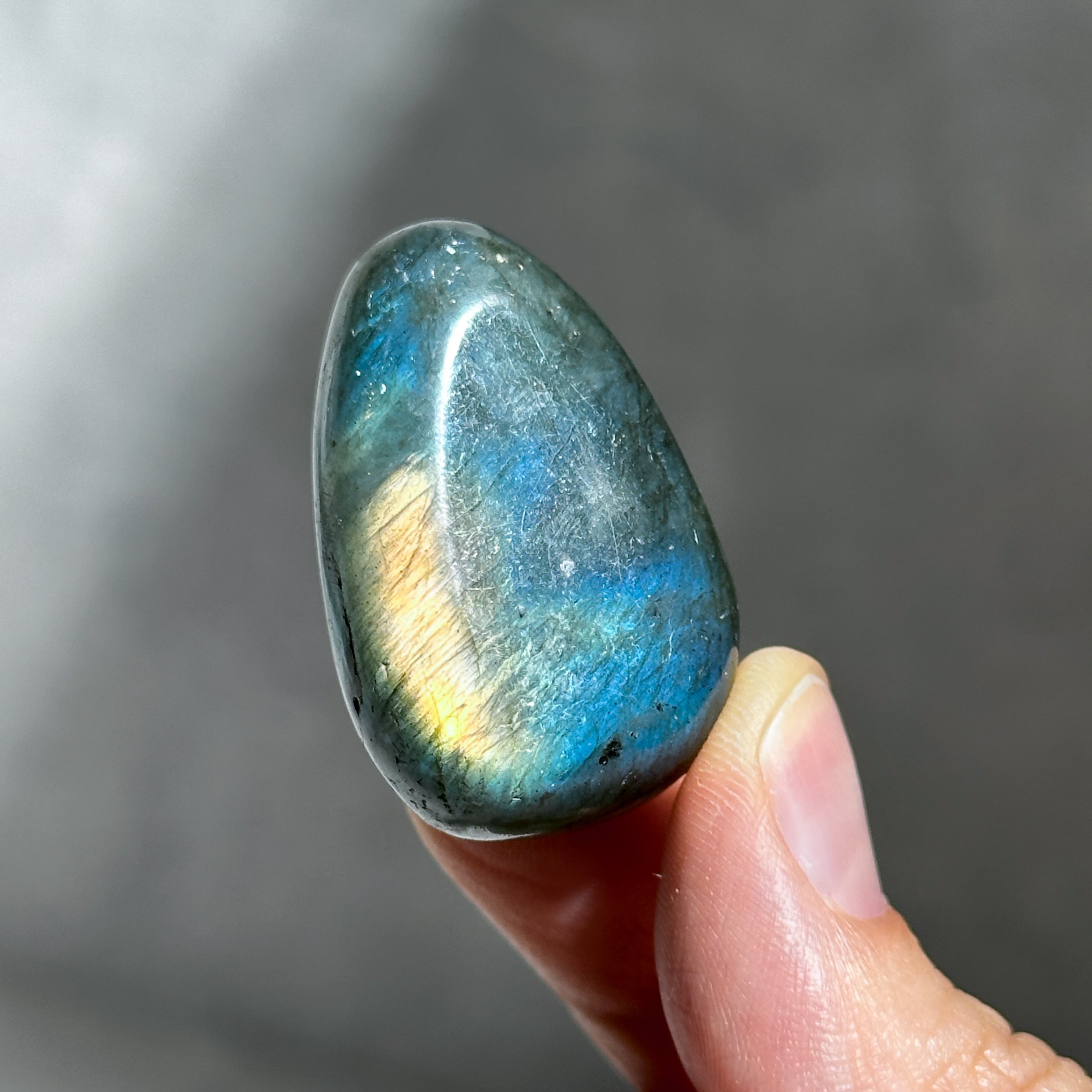 ラブラドライト タンブル95◇ Labradorite ◇天然石・鉱物