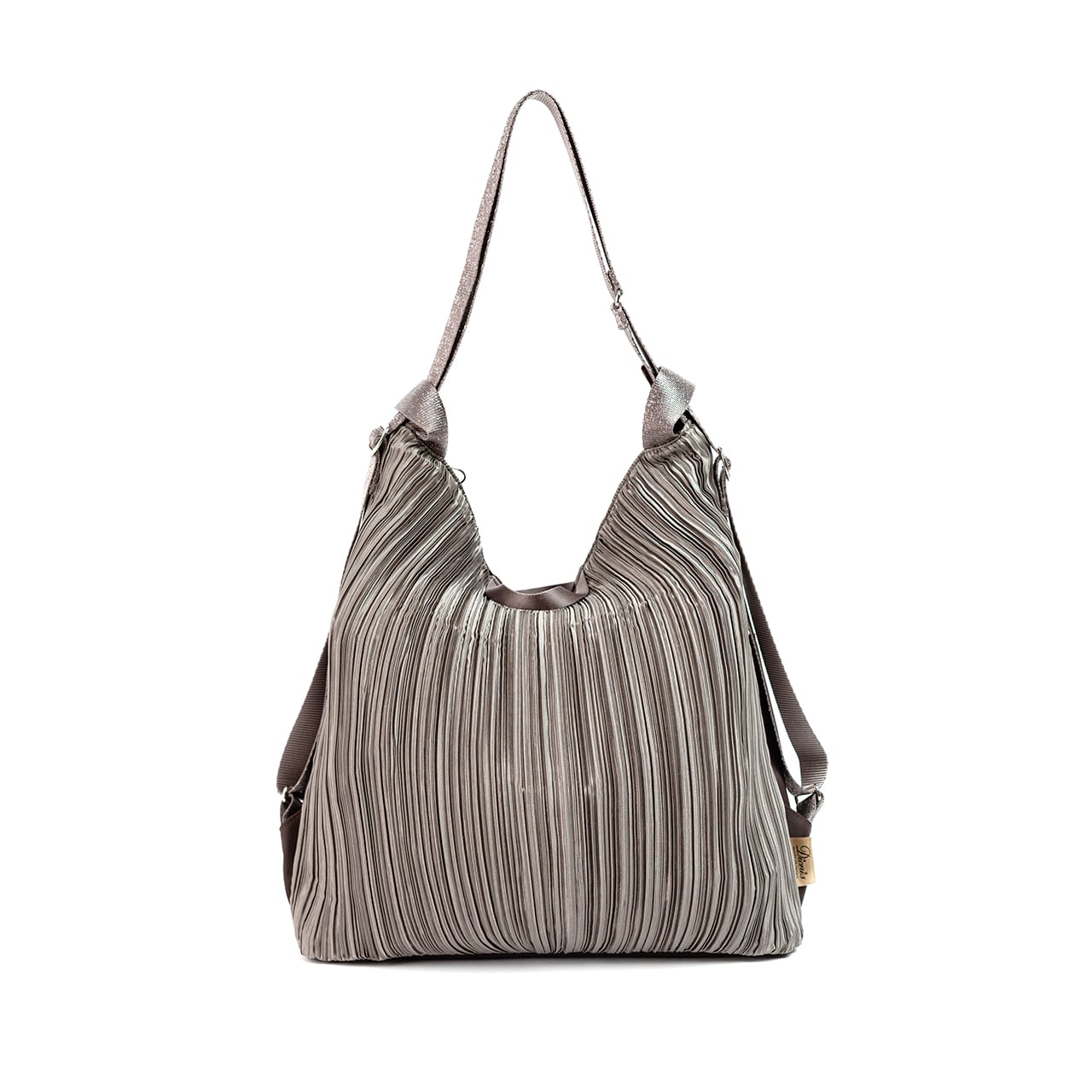 カラフルプリーツ2WAYシャインリュック(DSP-911)#166アッシュグレー