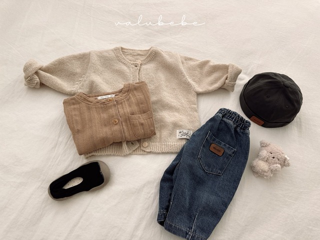 [即納S]≪valubebe≫dart cut pants beige (kids)67
