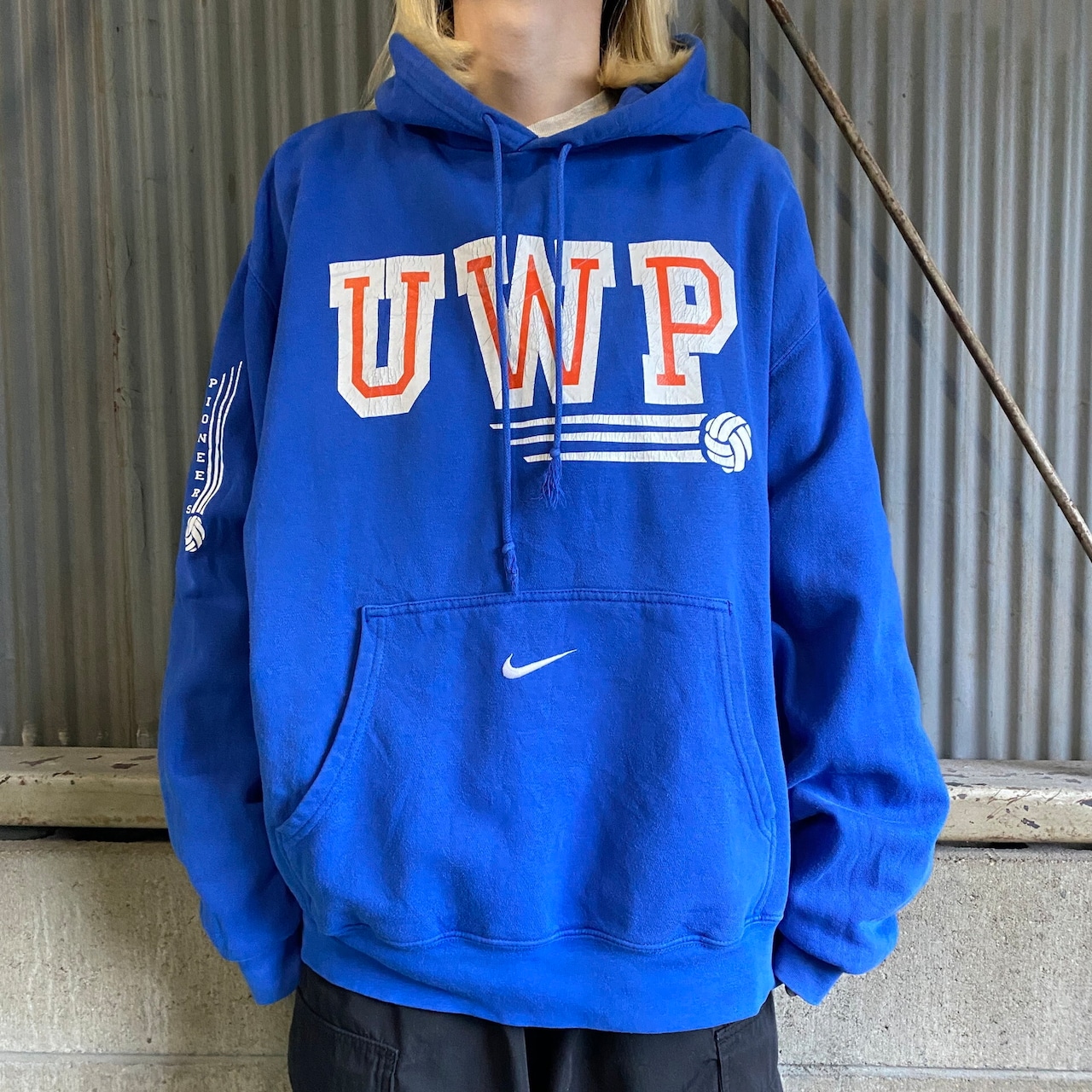 00年代 NIKE TEAM ナイキ カレッジチームロゴ スウェットパーカー 
