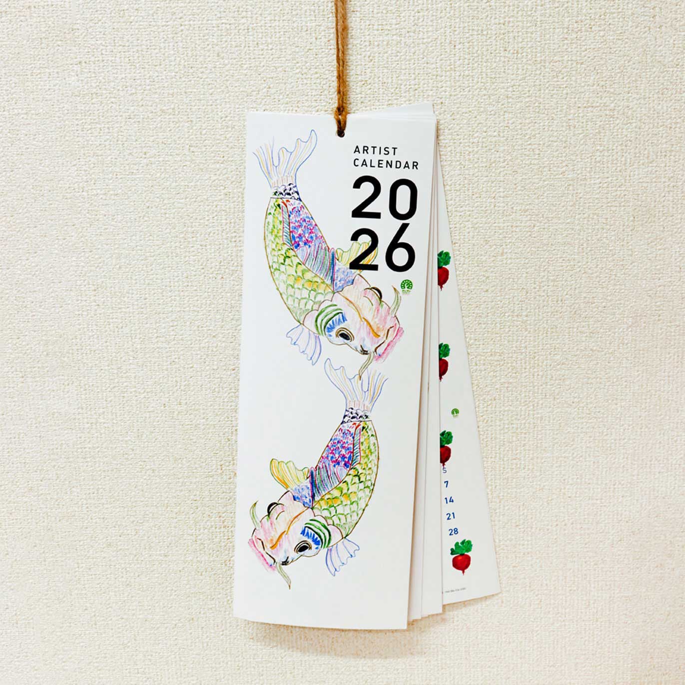 ARTIST CALENDAR 2026 スリムカレンダーA4 | ondo plus