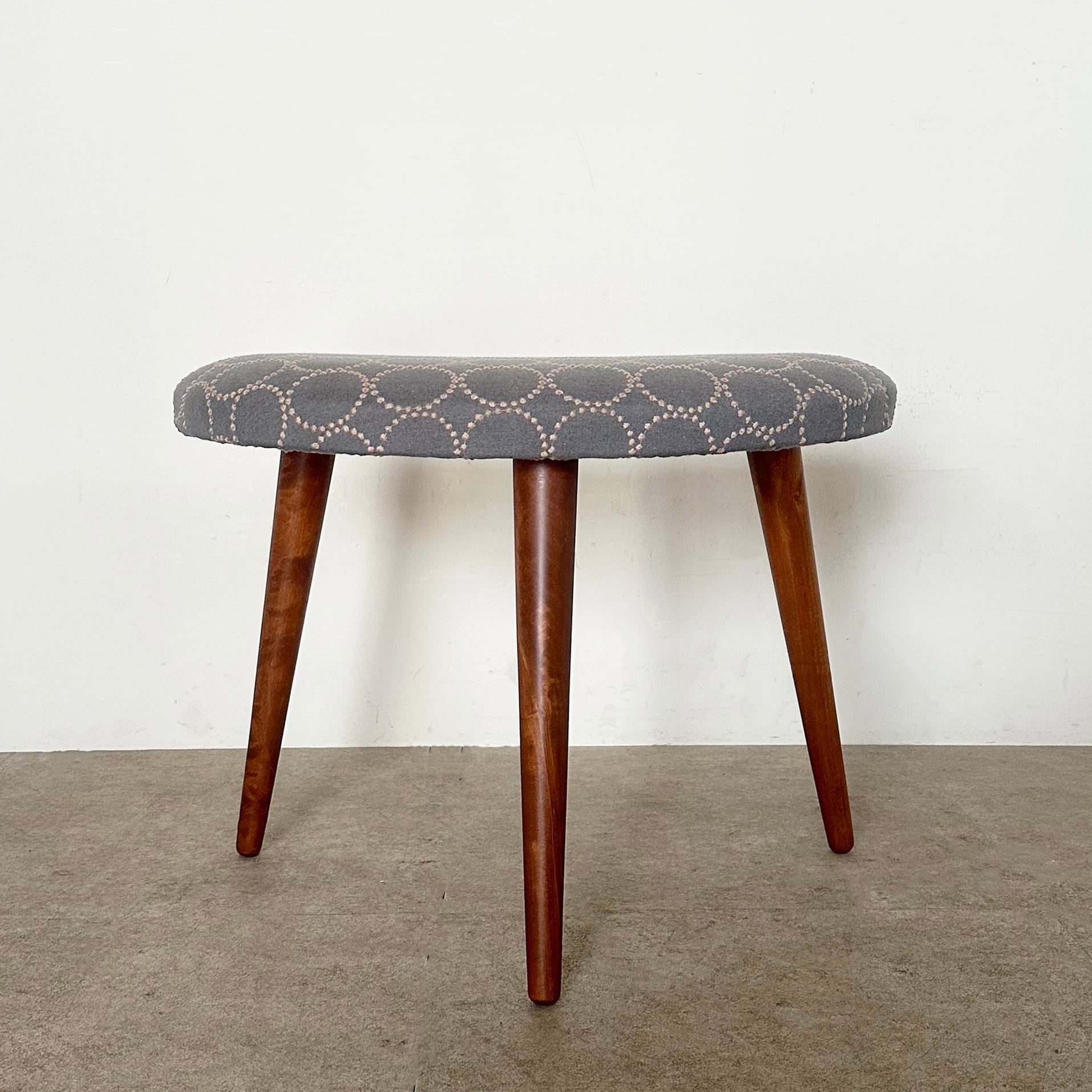 デンマーク ヴィンテージ オットマン スツール チーク材 ミナ