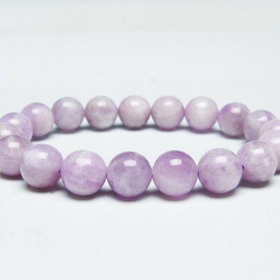 クンツァイト ブレスレット 11mm ミルキークンツァイト ブレス 一点物 メール便可 [M便 1/10] 111-46402