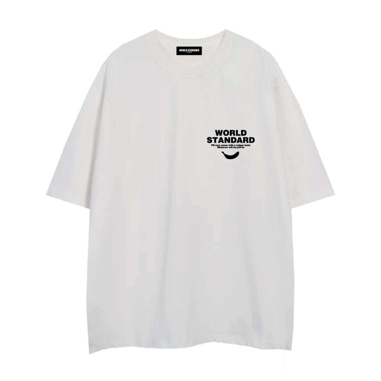 WORLD STANDARD/クルーネックプリントTシャツ/WSHT-067