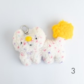< クリヤマロロコ > キーチャーム - 猫みたいなモジャ