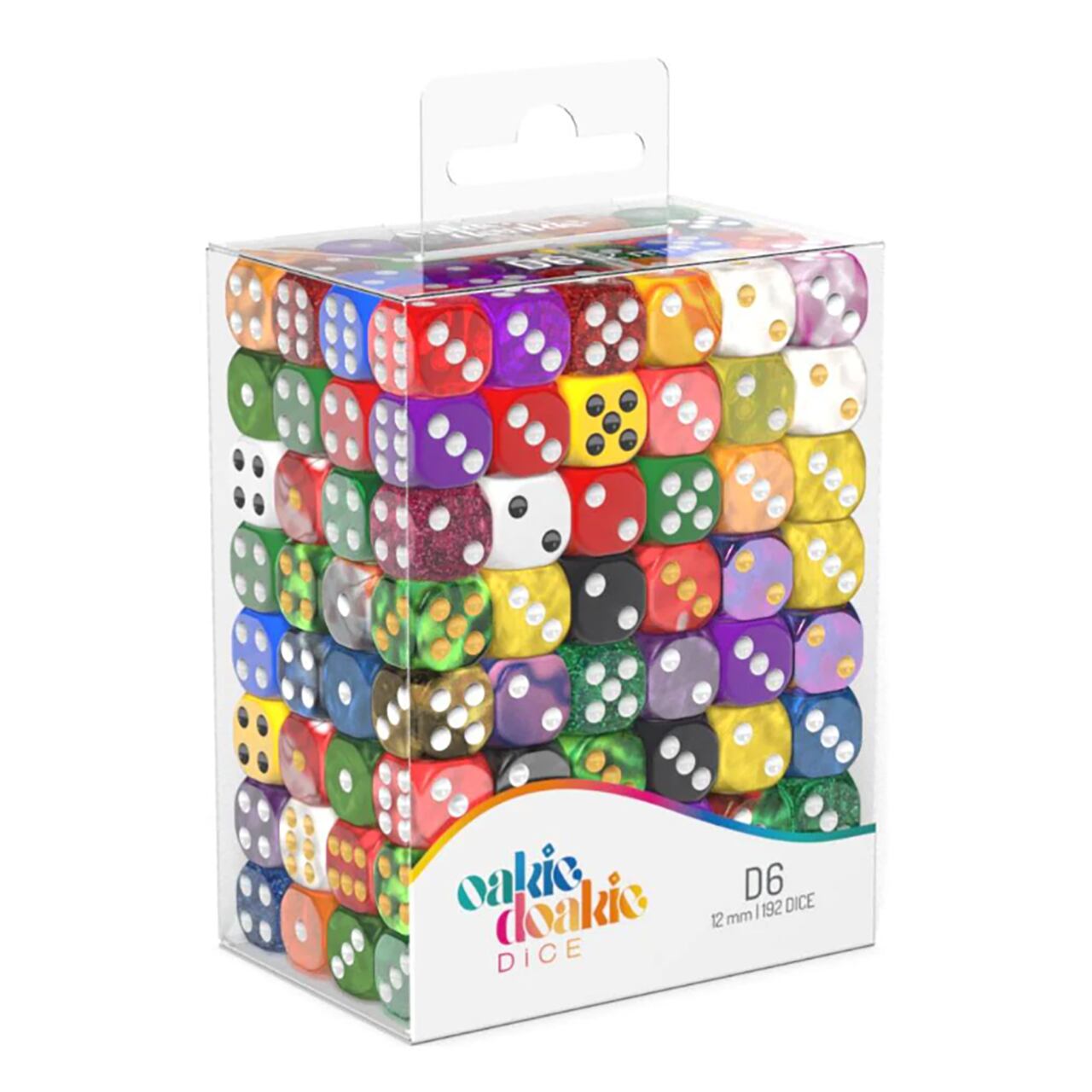 Oakie Doakie Dice D6 Dice Set 12 mm Mixed (192)