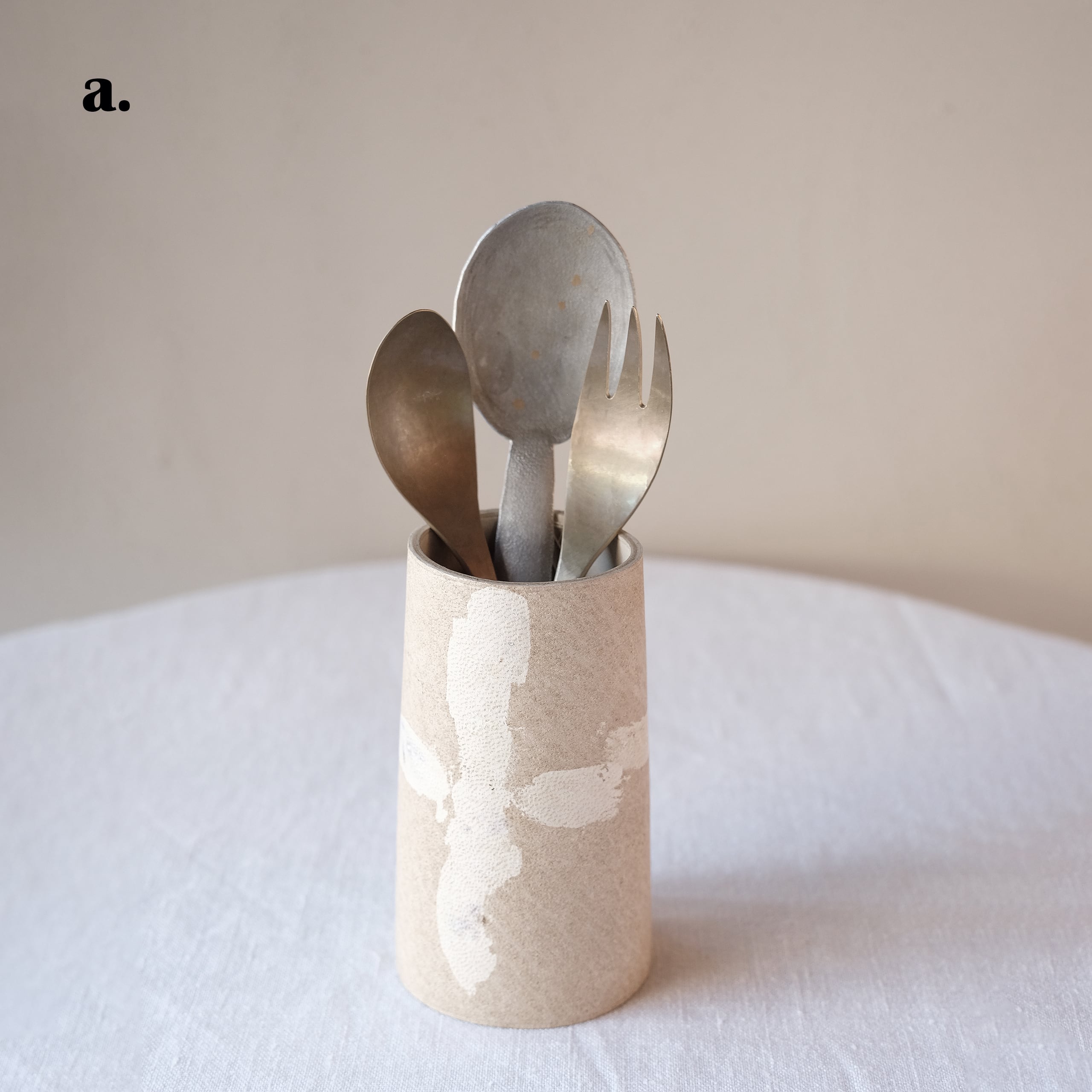 太田一永 Kazunaga Ohta 革カトラリースタンド&ペンスタンド 小