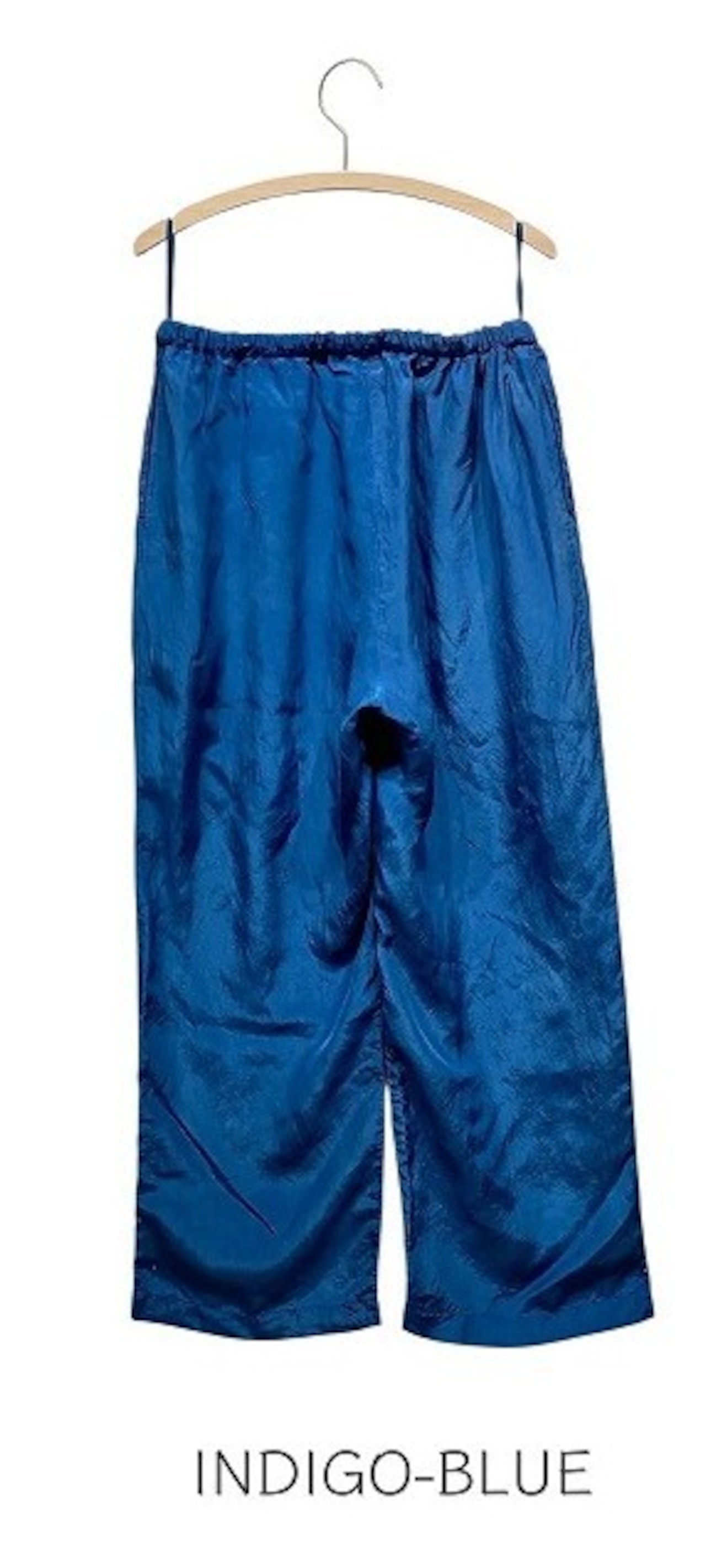 【インディゴ染めシルク羽二重パンツ】PANTS 141-10