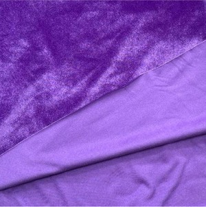 ★TB325◆2m◆ポリエステル100%ベロアニット生地◆パープル