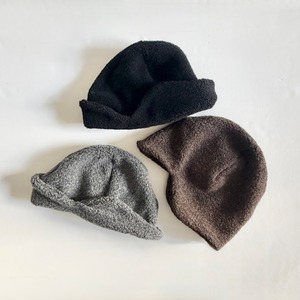 G120048《cableami》Recycle Wool Flight W/Cap (Pile Stitch)
