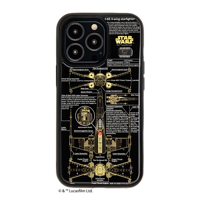 FLASH X-WING 基板アート iPhone 13Pro ケース 黒