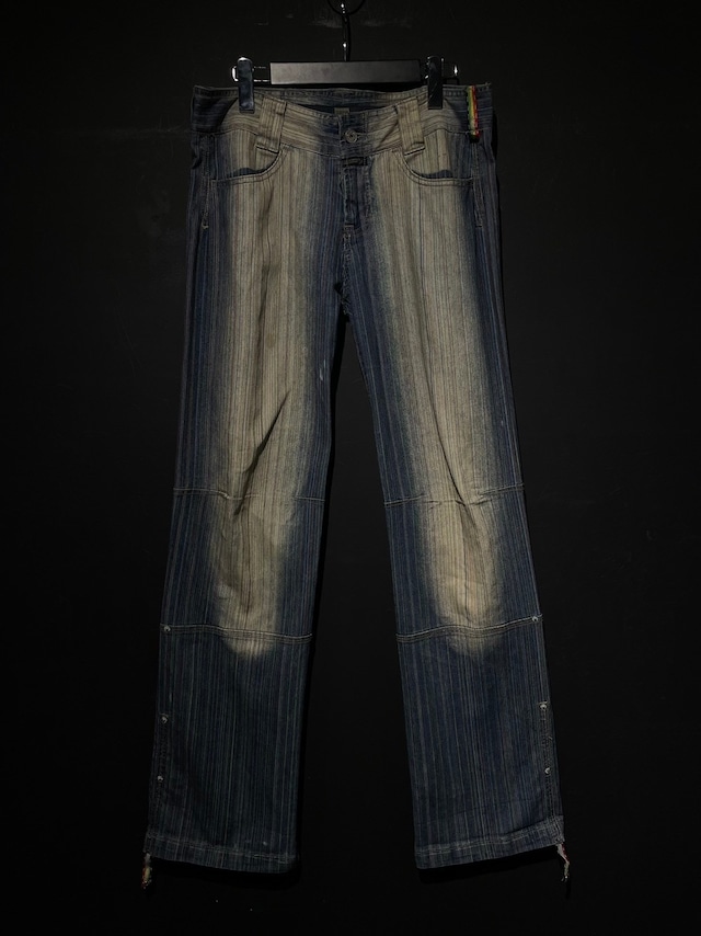 【WEAPONVINTAGE】"MARIHE+FRANCOIS GIRBAUD" Vintage Straight Silhouette Shuttle Pants