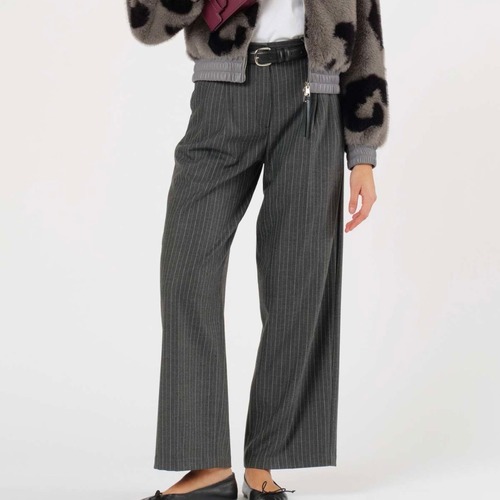 SILVIAN HEACH グレーピンストライプセットアップワイドパンツITALY; GPA25100 ¥26,000＋tax