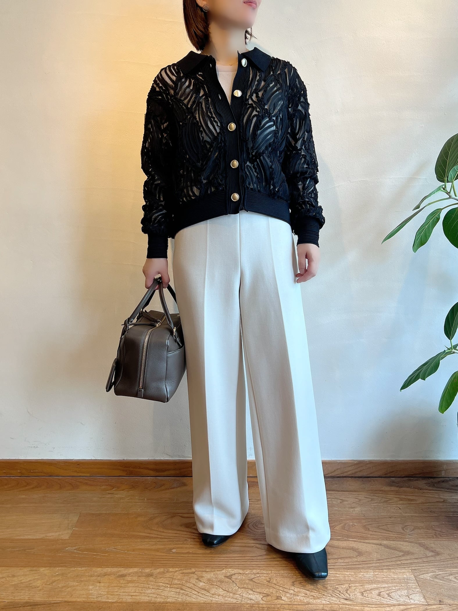 りょーや　パンツ／ニット 45Rスムースの908ニットソーパンツ: WOMEN｜45R