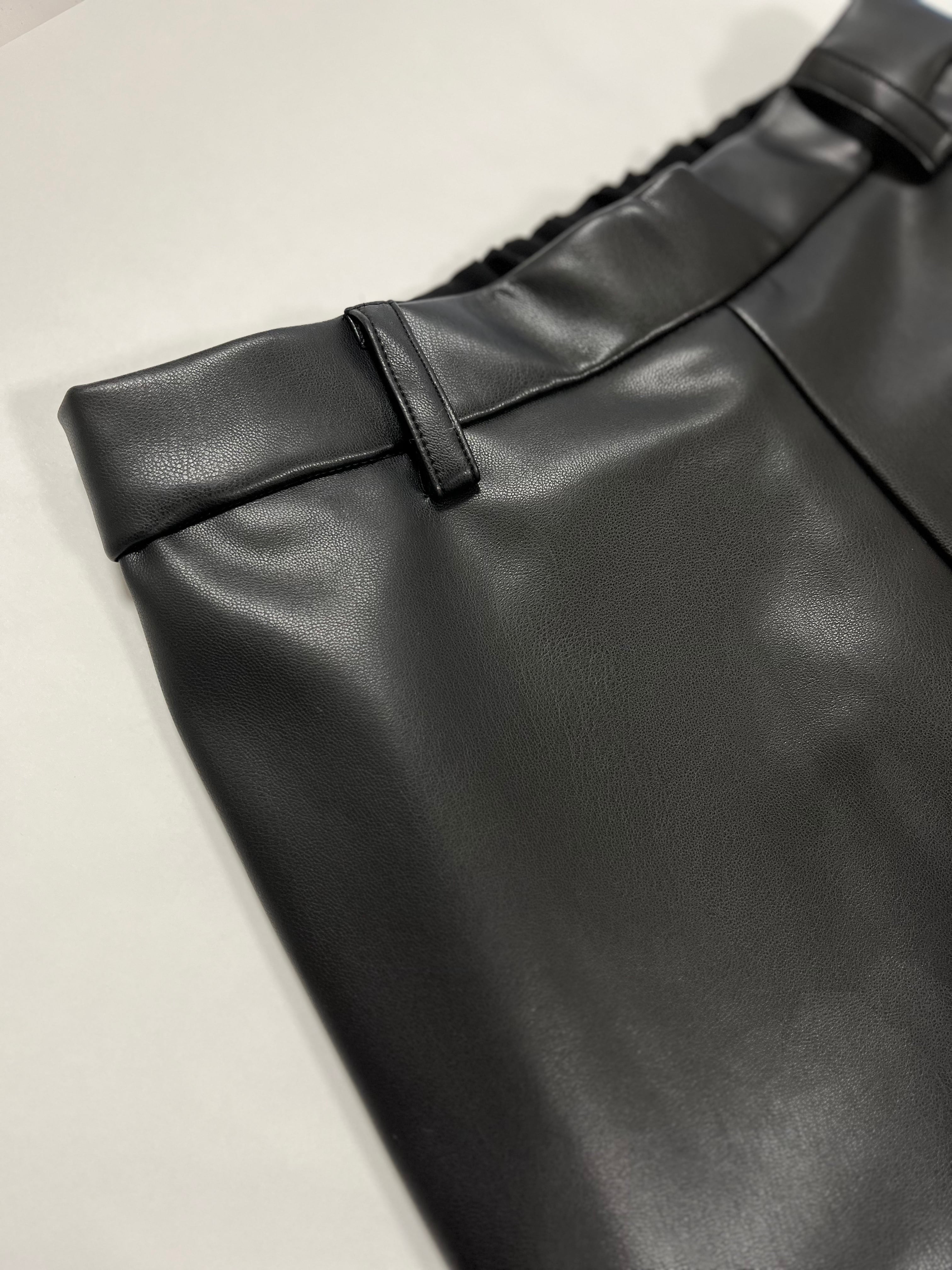 【日本製】【リクエスト追加】エコレザーハイブリッドパンツ