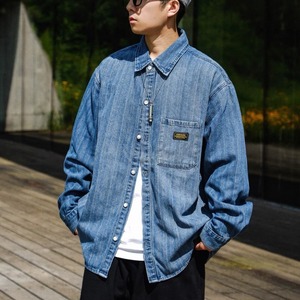 Denim button-down shirt 0427