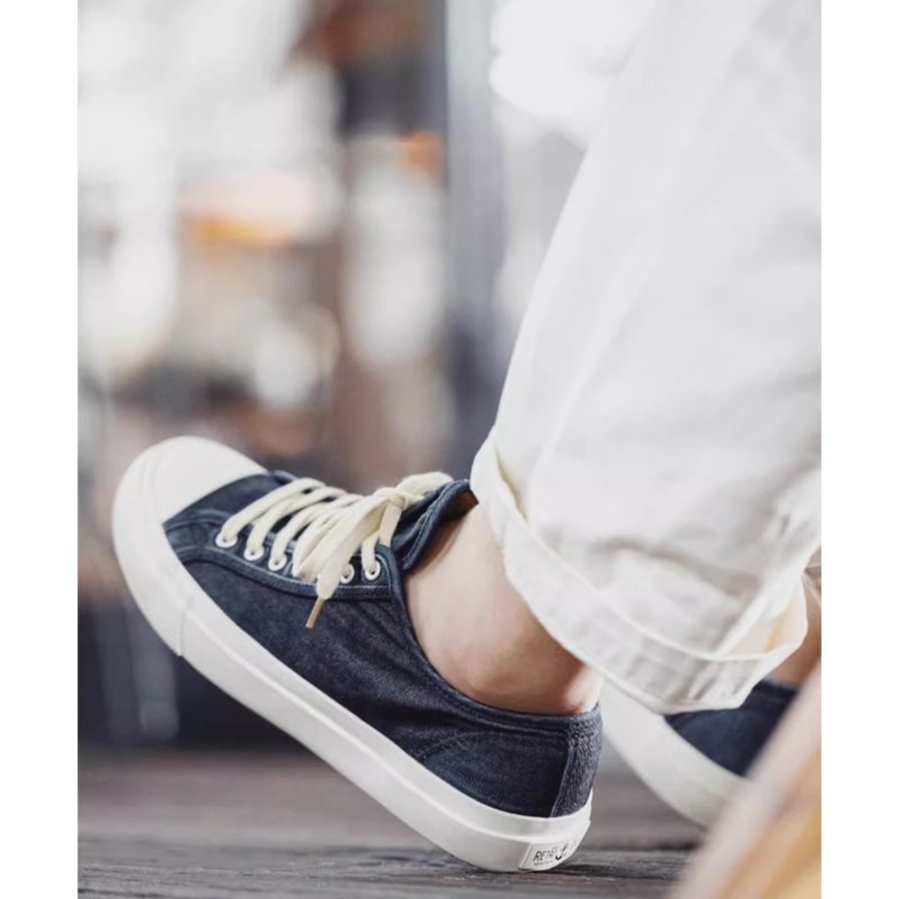 ウォッシュデニムローカットスニーカー 10083