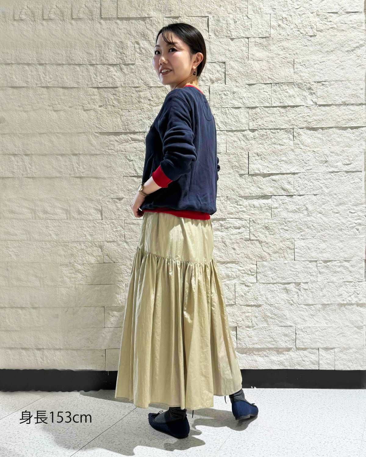 大人のティアードスカート【手洗い可 / 日本製 】 | 小さいサイズ専門