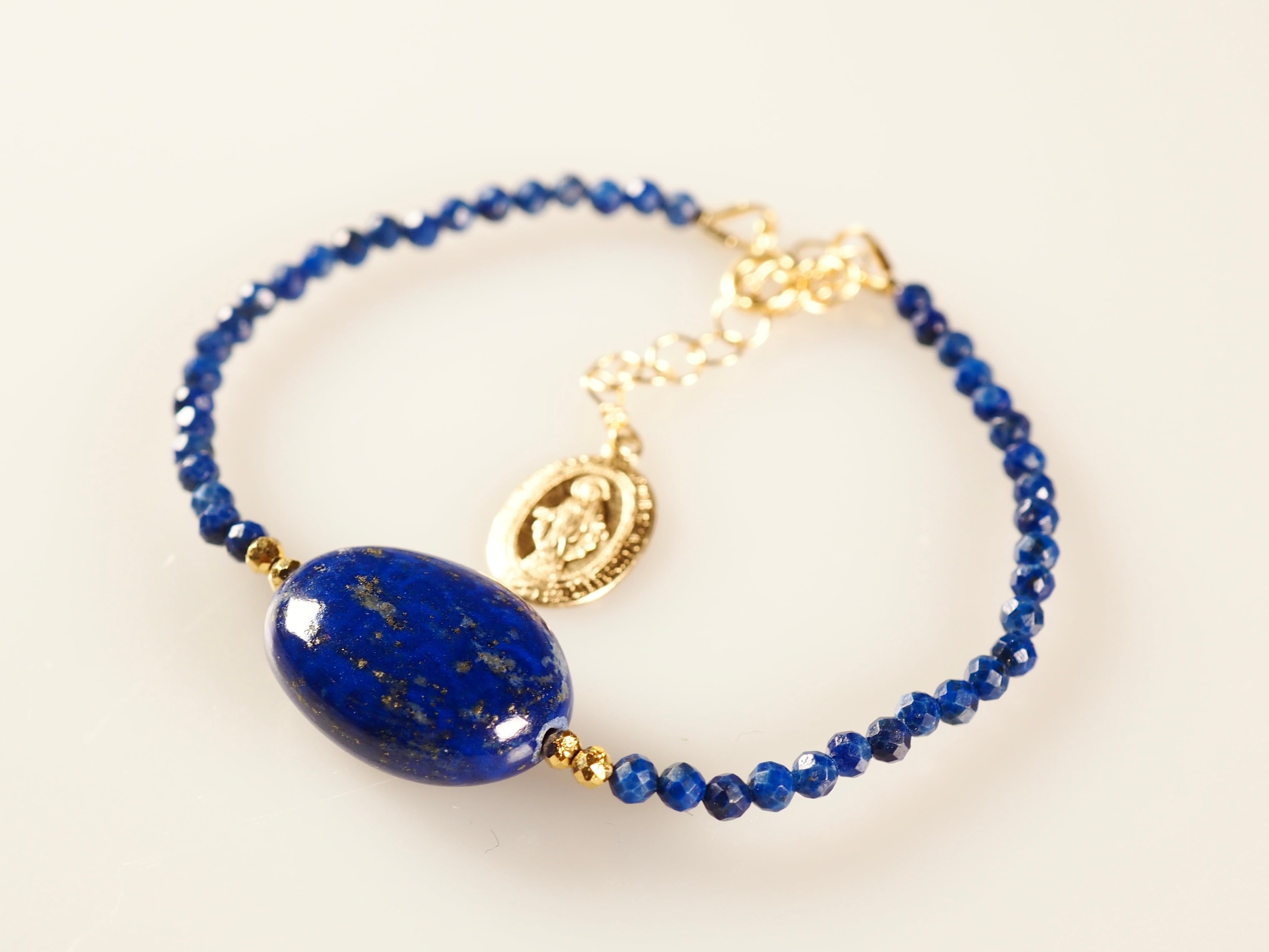 ラピスラズリ×ゴールドパイライト】エナブレス | Enajewelry ラピスラズリ×ゴールドパイライト】エナブレス | Enajewelry