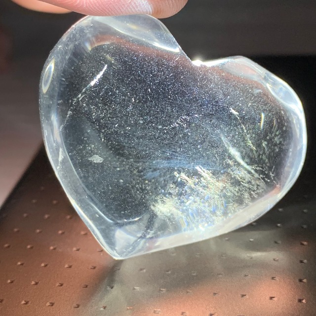 15.天使の梯子☆水晶☆エンジェルラダー 珍しいハートモチーフ♪