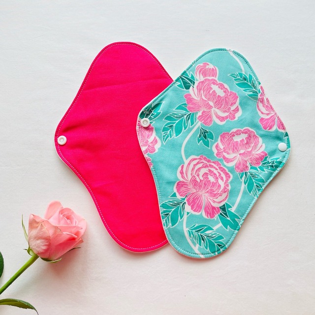 布ナプキンS「magenta + asian cute」