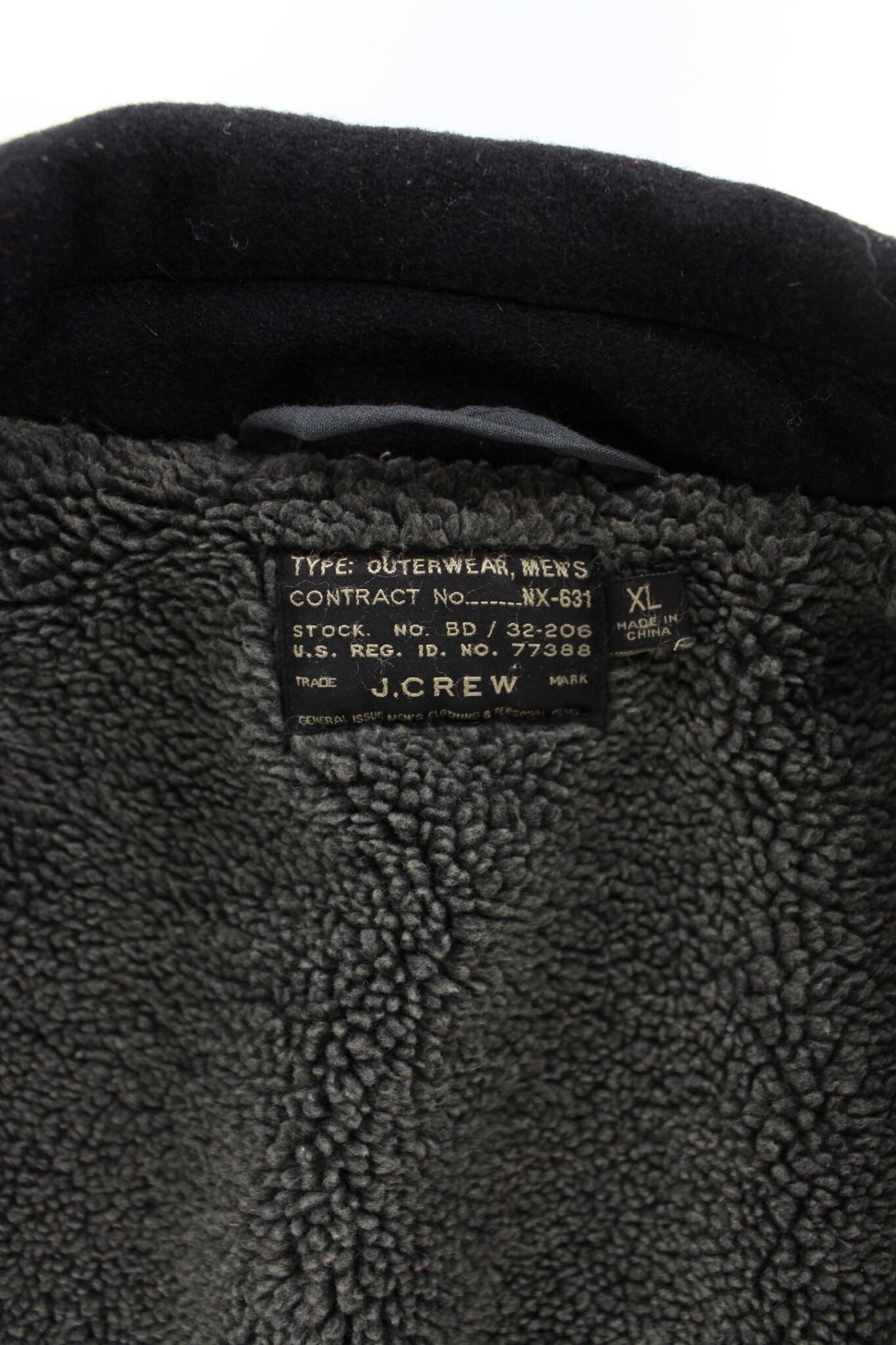1990's vintage J,CREW ボアライナーウールジャケット【CU-4695 1990's vintage J,CREW ボアライナーウールジャケット【CU-4695