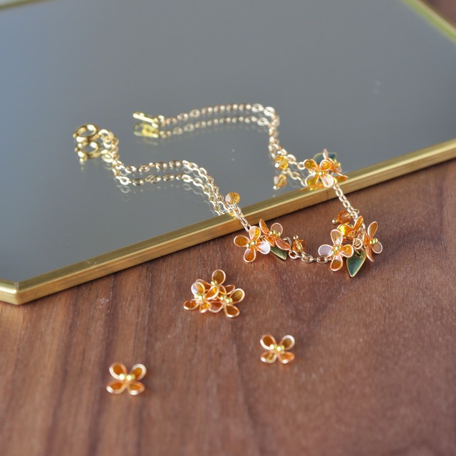 咲き零れる金木犀 | Osmanthus Flower Bracelet