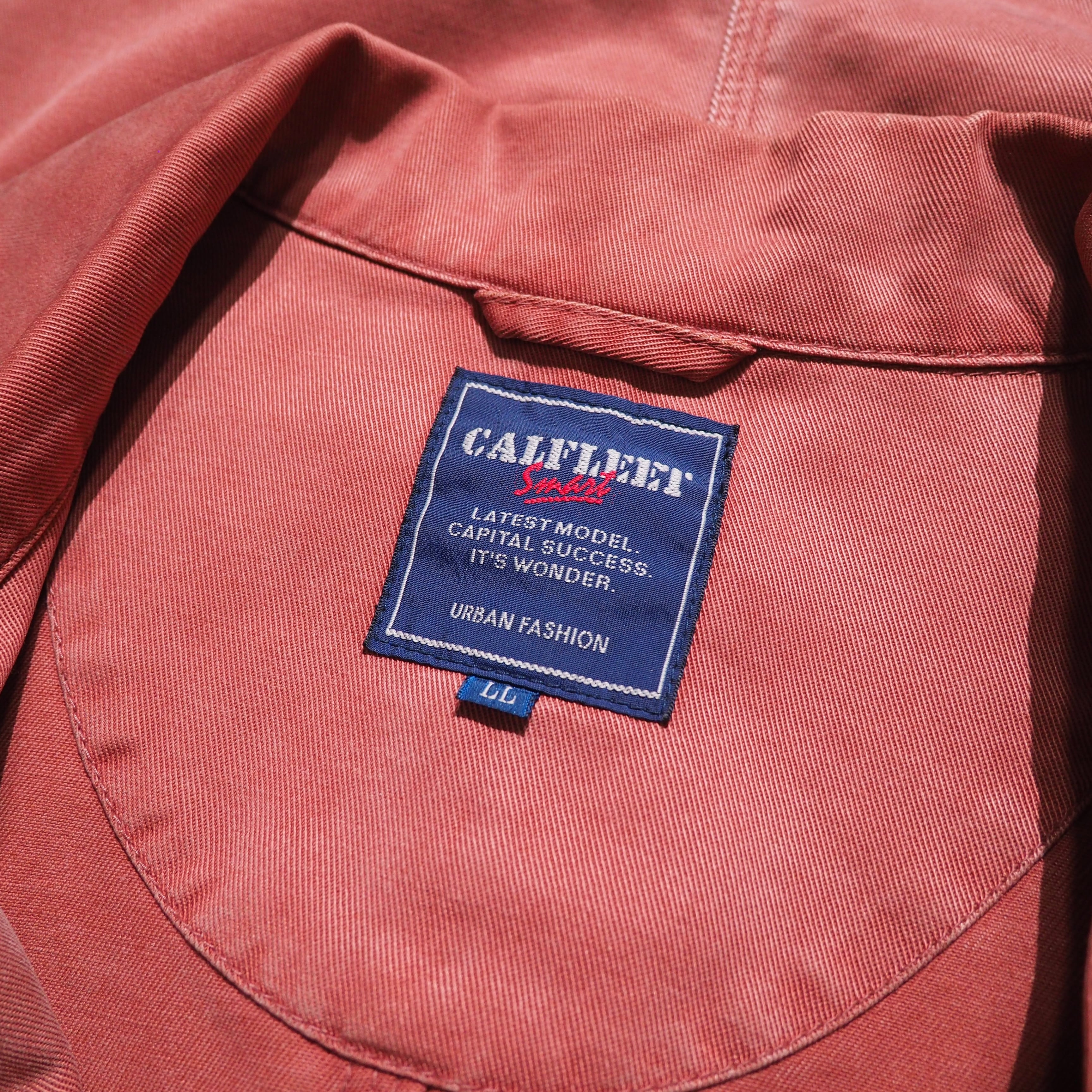 1980s " 紅鶴 " Beautiful Flamingo pink Color vintage Coverall jacket