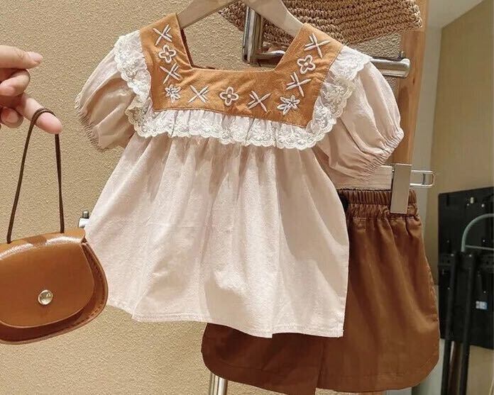 上下2点セット / えり付 / 刺繍えり / レース / 90~140