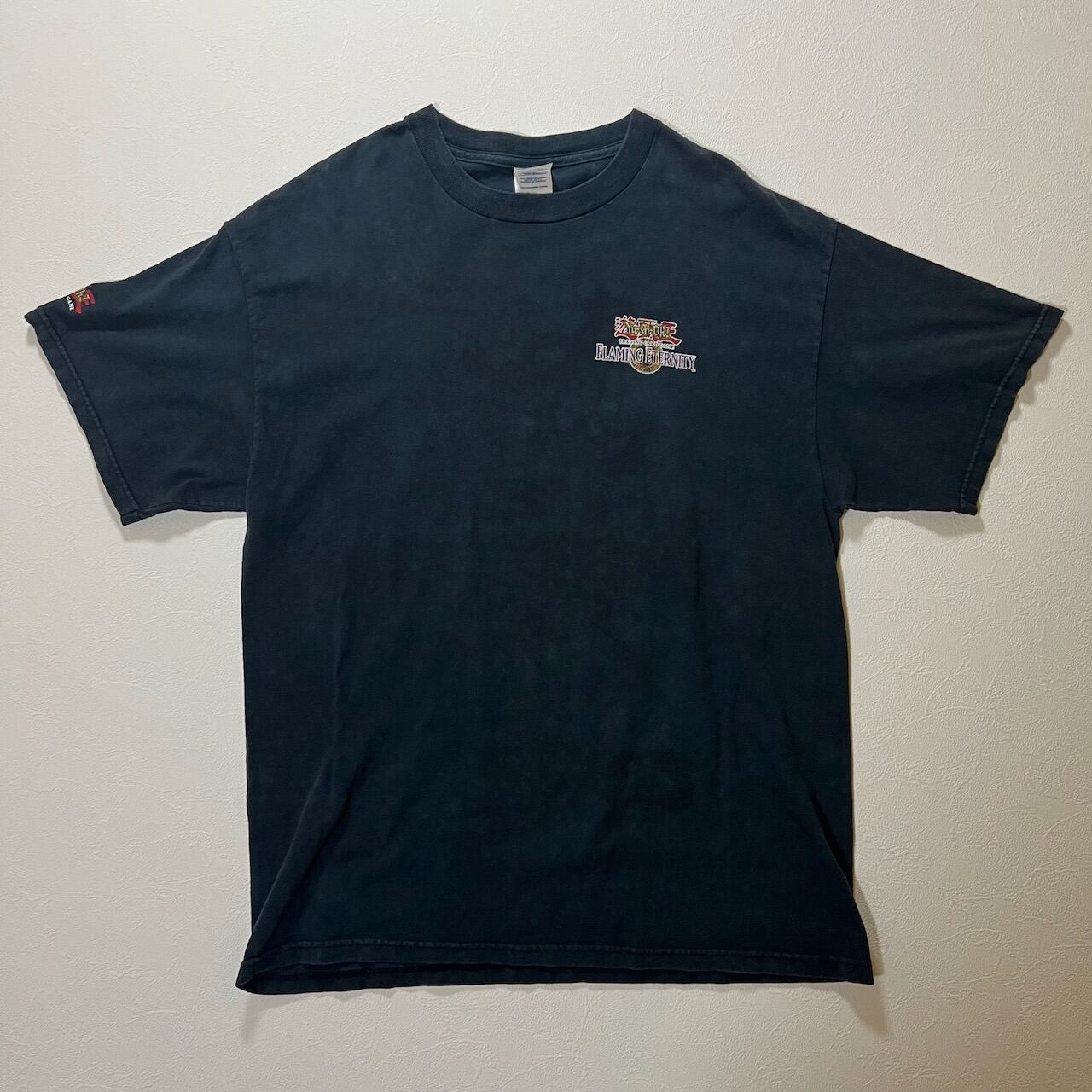 DELTA 遊戯王 TCG ネフティスの鳳凰神 アニメ Tシャツ ブラック L 古着