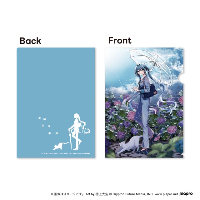 ミク A4クリアファイル_檀上大空イラスト | アウリン ONLINE SHOP