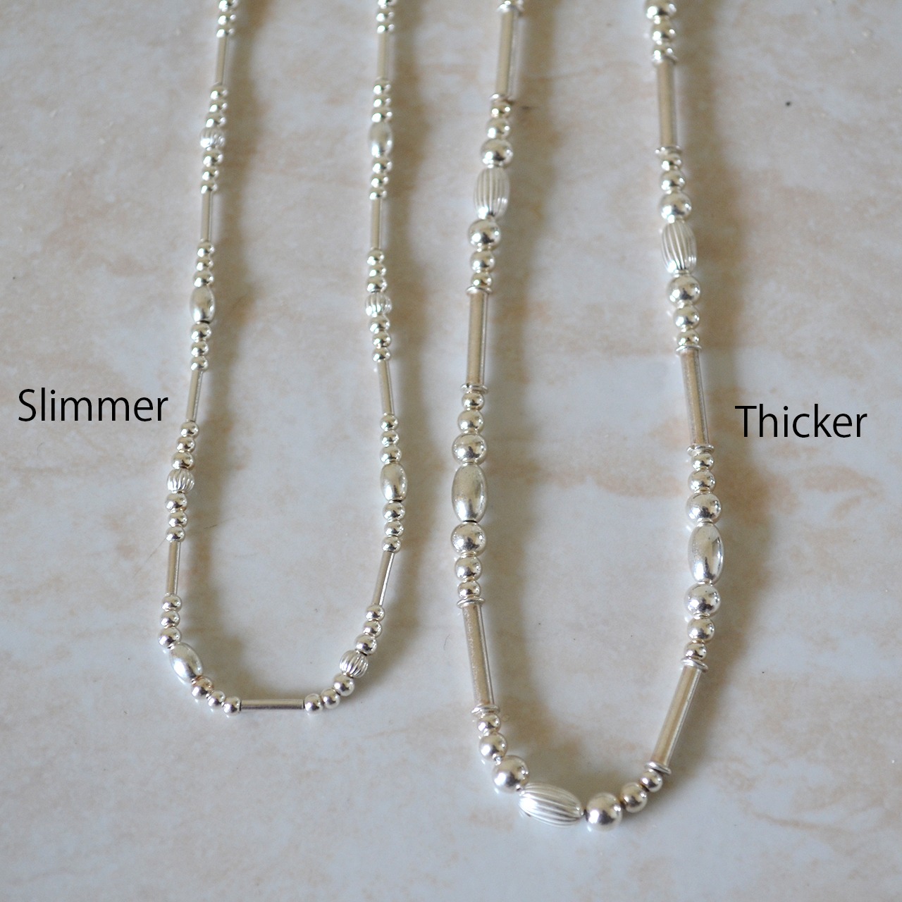 Tube Beads Necklace(Thicker)(60cm)