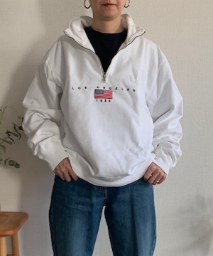 【送料無料】Los Angeles 1984 half zip sweatshirt