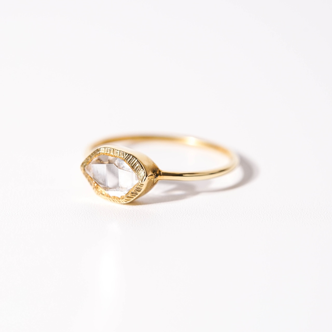 【14号】ハーキマーダイヤモンド リング（プチ）