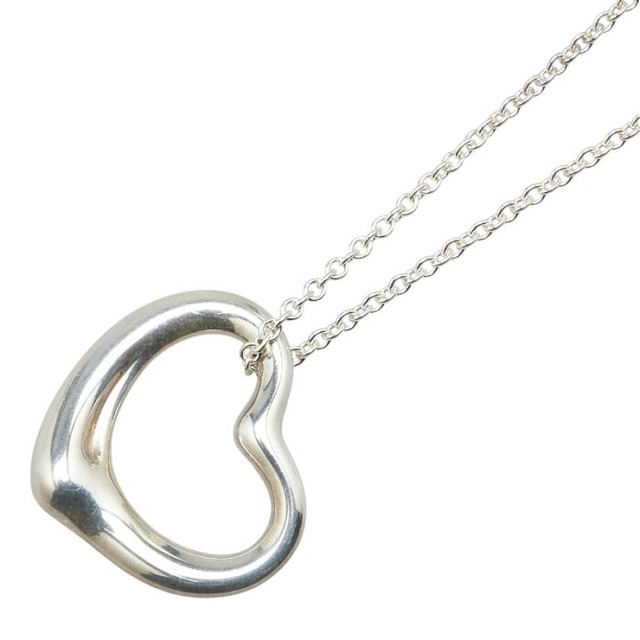 ティファニー オープンハート ネックレス SV925 シルバー レディース TIFFANY&Co. 【中古】