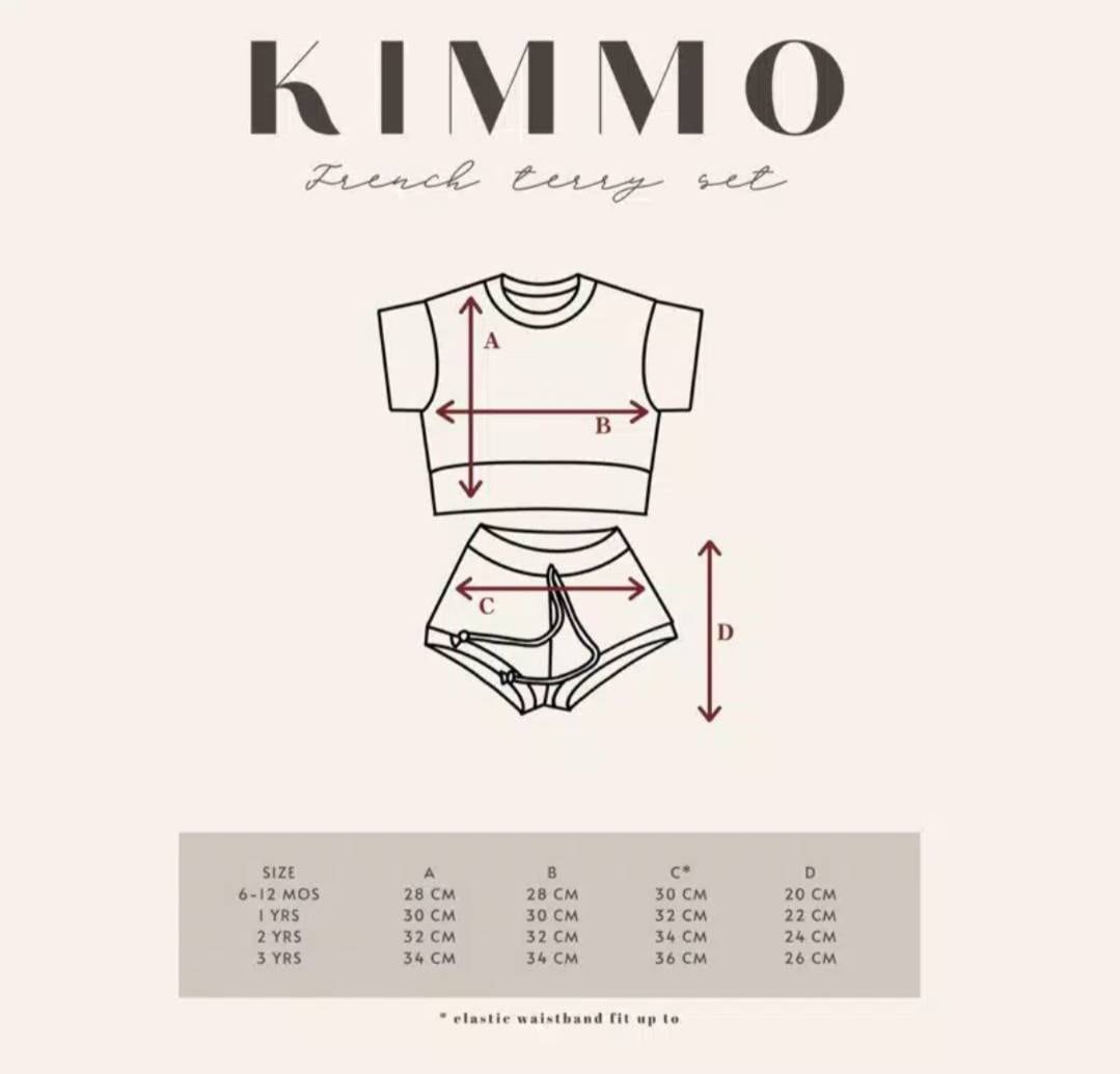 Bell and bo/Kimmo SET/裏起毛スウェットセットアップ