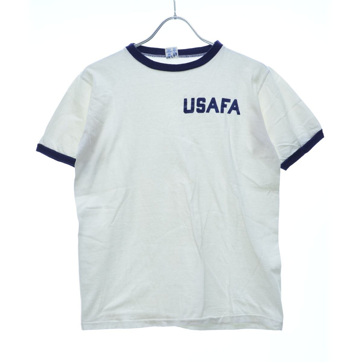 80年代 チャンピオン Champion トリコタグ USAFA 空軍士官学校 リンガーTシャツ USA製 メンズS ヴィンテージ /evb001920