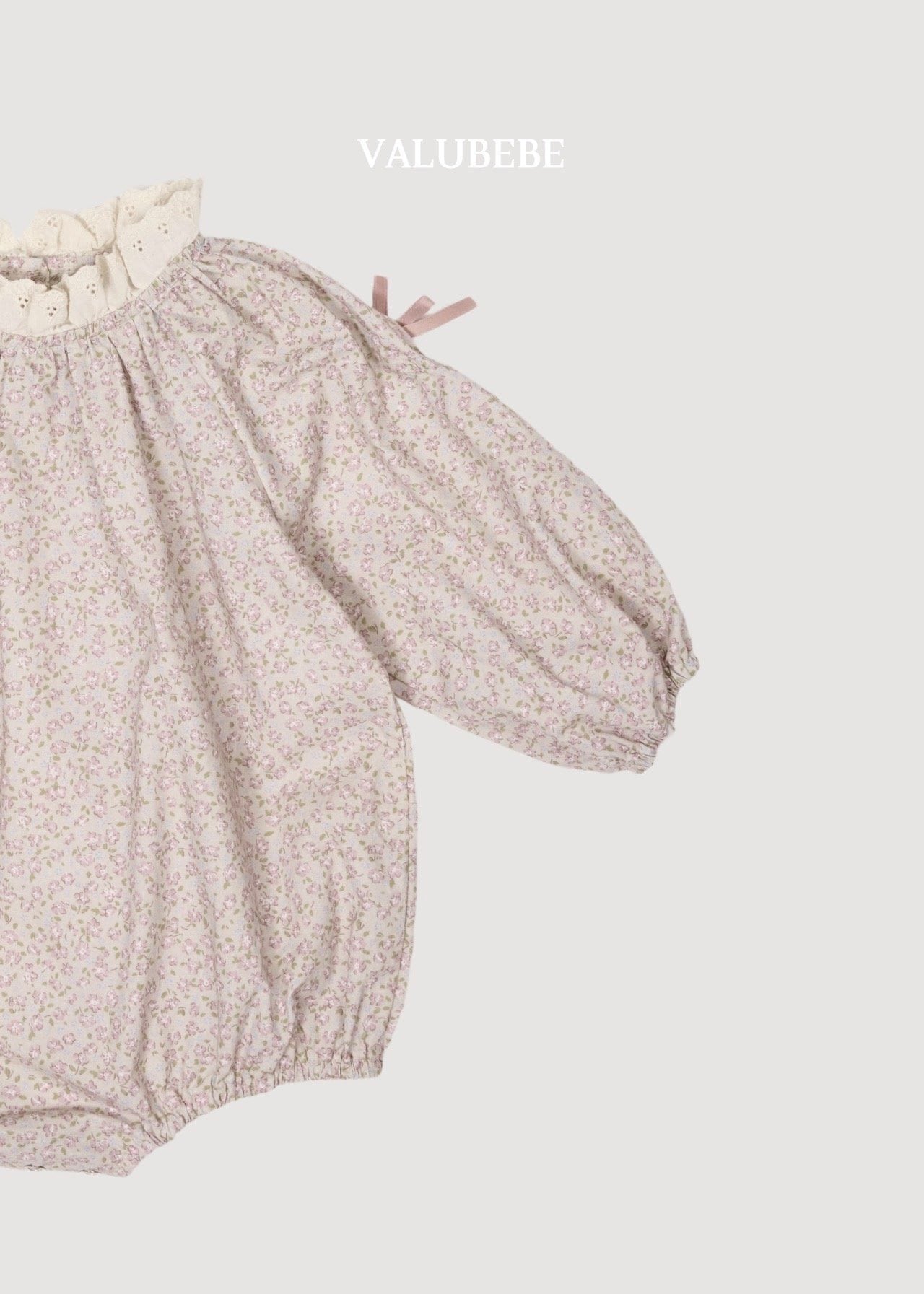 送料無料【予約】/ フラワーリボンロンパース / valubebe